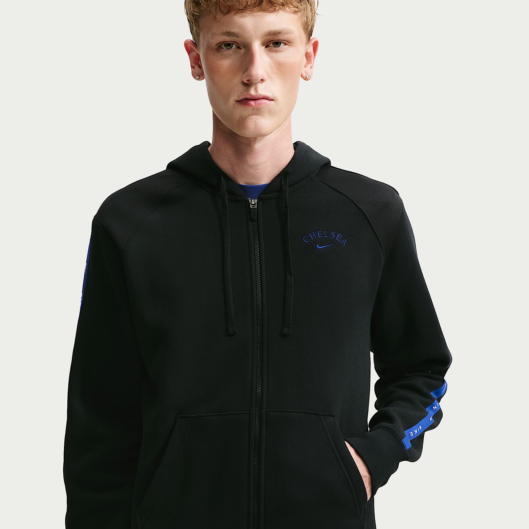 Chelsea FC City Side Men's Nike Soccer Full-Zip Fleece Hoodie